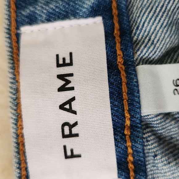 FRAME | Le Slouch Jeans Bluejay Rips Button Fly - Picture 10 of 16